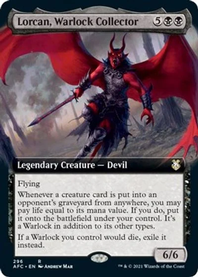 Lorcan, Warlock Collector [Extended Art]