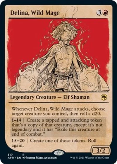 Delina, Wild Mage [Showcase Foil] #317