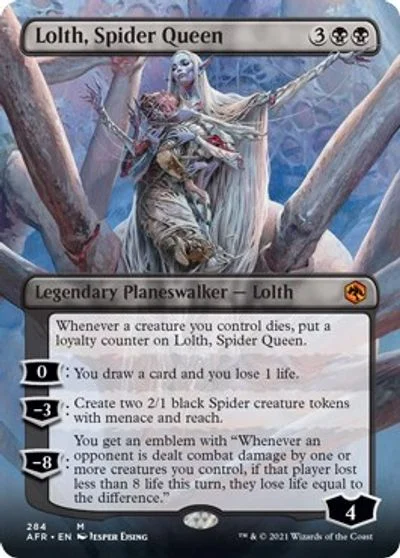 Lolth, Spider Queen [Extended Art Foil] #284