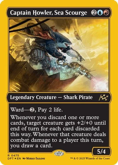 Captain Howler, Sea Scourge [First Place Foil] #475