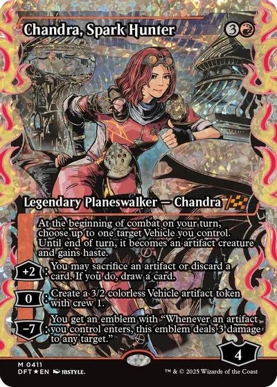Chandra, Spark Hunter [Fracture Foil] #411