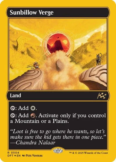 Sunbillow Verge [First Place Foil] #504