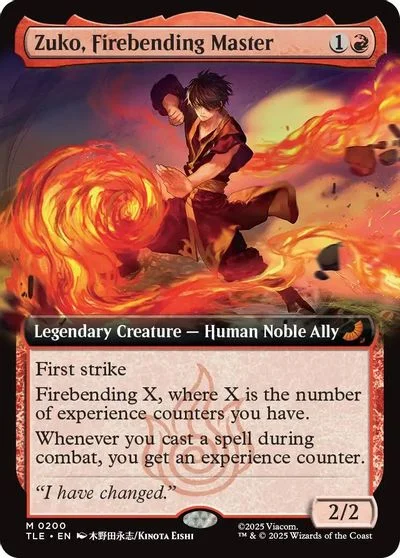 Zuko, Firebending Master [Extended Art Foil] #200
