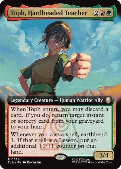 Toph, Hardheaded Teacher [Extended Art Foil] #384