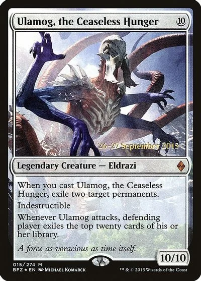Ulamog, The Ceaseless Hunger [Prerelease Foil] #15