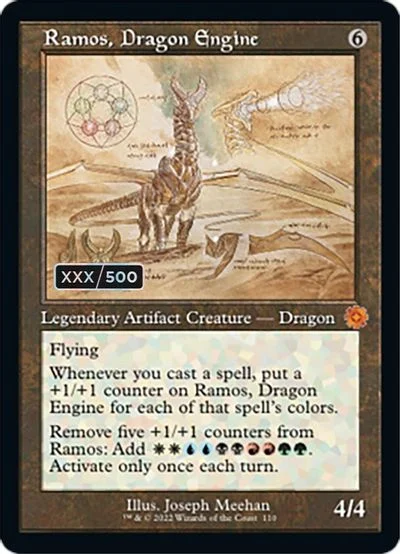 Ramos, Dragon Engine [Schematic Foil] #110