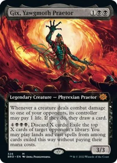 Gix, Yawgmoth Praetor [Extended Art] #326