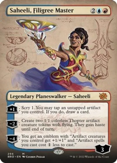 Saheeli, Filigree Master [Borderless] #294