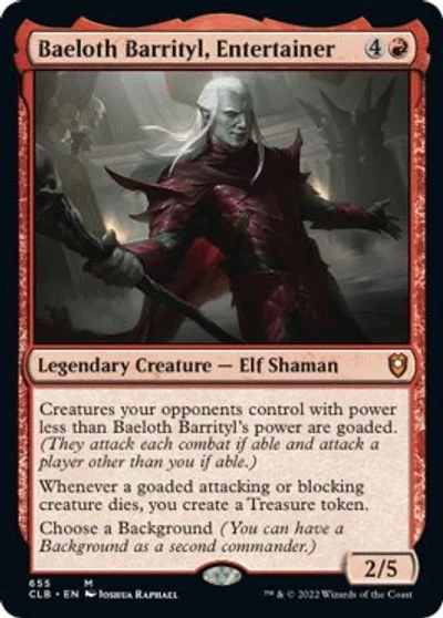 Baeloth Barrityl, Entertainer #655