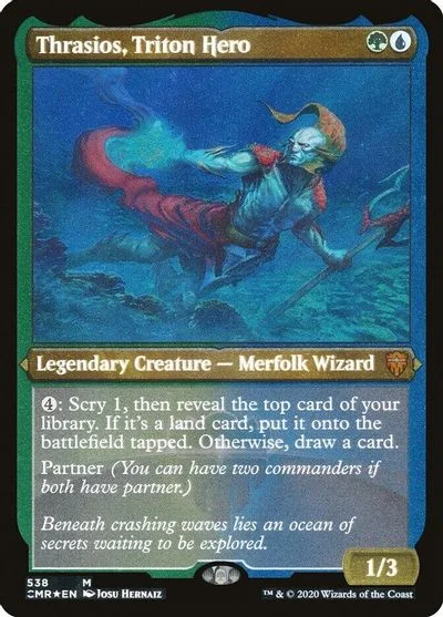 Thrasios, Triton Hero [Foil Etched] #538