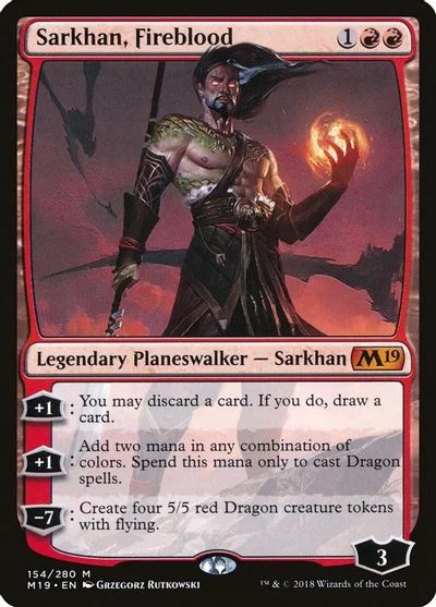 Sarkhan, Fireblood [Foil] #154