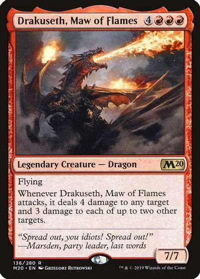 Drakuseth, Maw of Flames [Foil] #136
