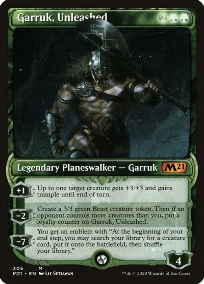 Garruk, Unleashed [Showcase Foil]