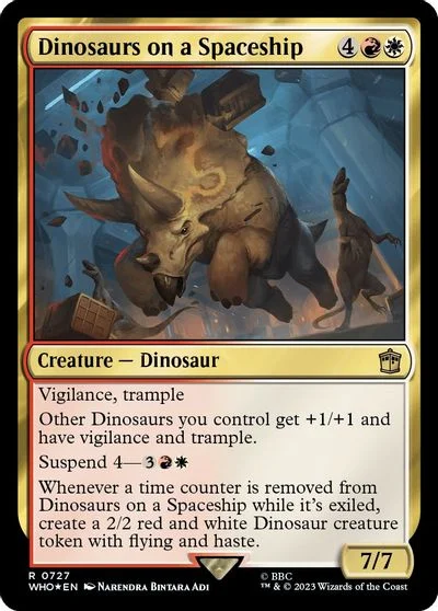 Dinosaurs on a Spaceship [Foil] #999