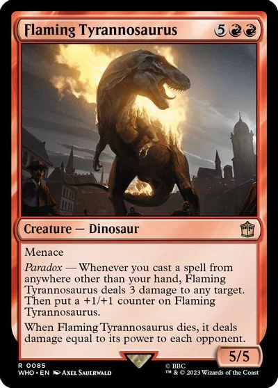 Flaming Tyrannosaurus #85