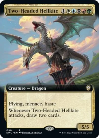 Two-Headed Hellkite [Extended Art] #90