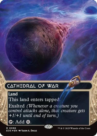 Cathedral of War [Galaxy Foil Borderless] #96
