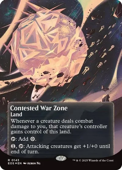 Contested War Zone [Galaxy Foil Borderless Poster] #143