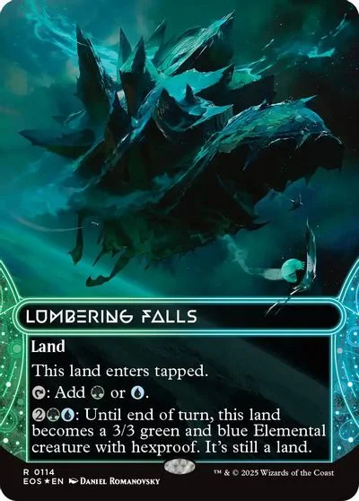 Lumbering Falls [Galaxy Foil Borderless] #114