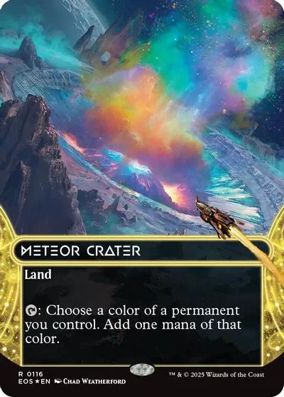 Meteor Crater [Galaxy Foil Borderless] #116