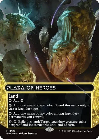 Plaza of Heroes [Galaxy Foil Borderless] #123