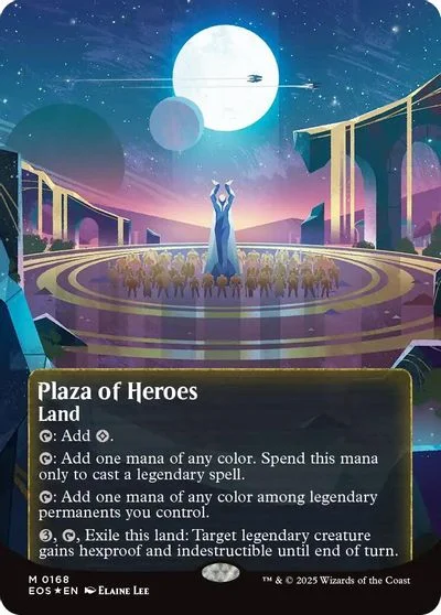 Plaza of Heroes [Galaxy Foil Borderless Poster] #168