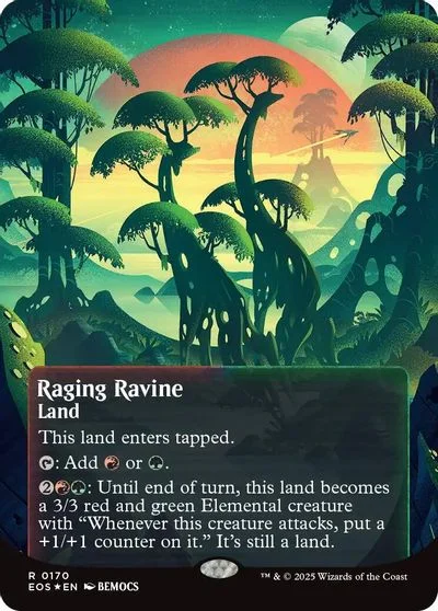 Raging Ravine [Galaxy Foil Borderless Poster] #170