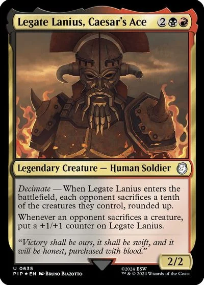 Legate Lanius, Caesar's Ace #635