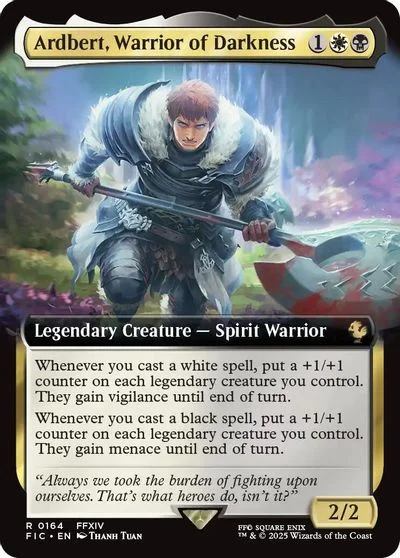Ardbert, Warrior of Darkness [Extended Art Foil] #164