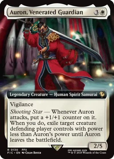 Auron, Venerated Guardian [Extended Art Foil] #130