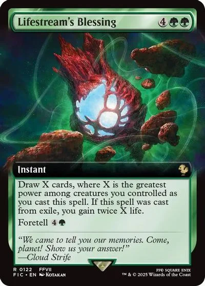Lifestream's Blessing [Extended Art Foil] #122