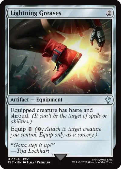 Lightning Greaves [Foil] #349