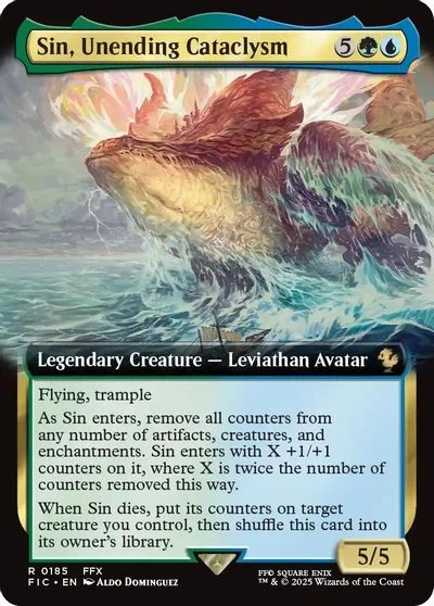 Sin, Unending Cataclysm [Extended Art Foil] #185