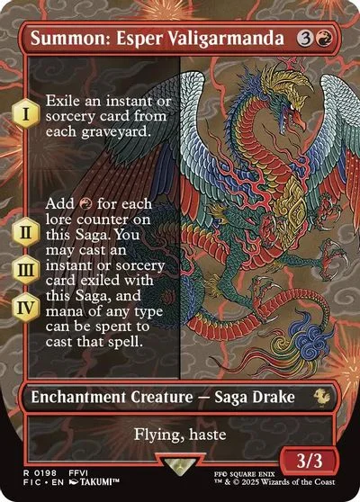 Summon: Esper Valigarmanda [Borderless Foil] #198