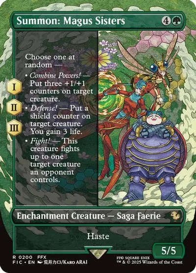 Summon: Magus Sisters [Borderless Foil] #200