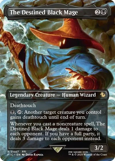 The Destined Black Mage [Borderless Foil] #447
