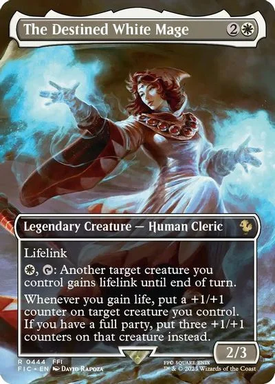 The Destined White Mage [Borderless Foil] #444