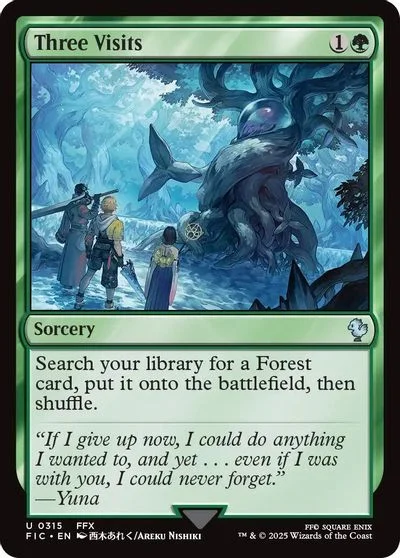 Three Visits [Foil] #315