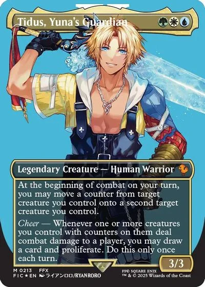 Tidus, Yuna's Guardian [Borderless Surge Foil] #213