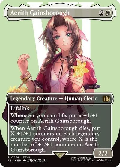 Aerith Gainsborough [Borderless Foil] #374