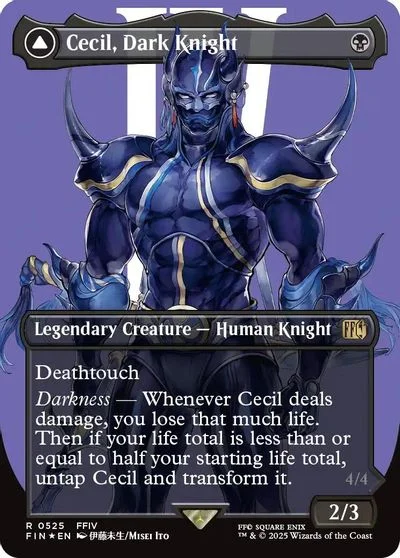 Cecil, Dark Knight [Borderless Surge Foil] #525