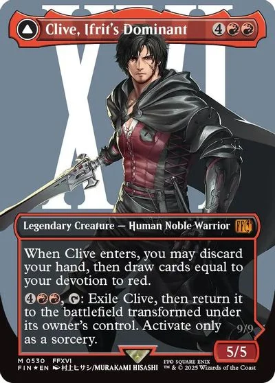 Clive, Ifrit's Dominant [Borderless Surge Foil] #530