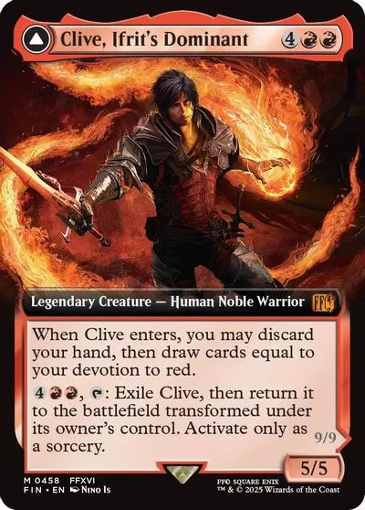 Clive, Ifrit's Dominant [Extended Art Foil] #458