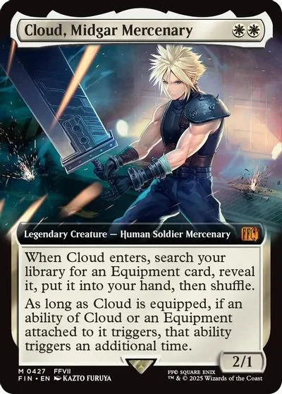 Cloud, Midgar Mercenary [Extended Art Foil] #427