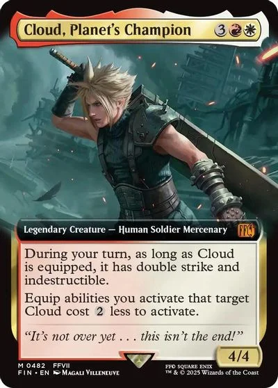 Cloud, Planet's Champion [Extended Art Foil] #482