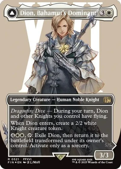 Dion, Bahamut's Dominant [Borderless Surge Foil] #521