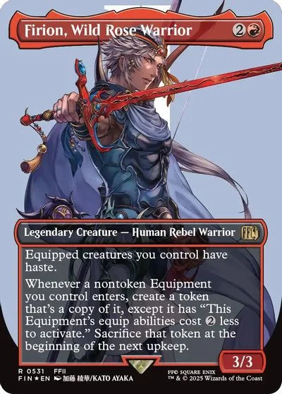 Firion, Wild Rose Warrior [Borderless Surge Foil] #531