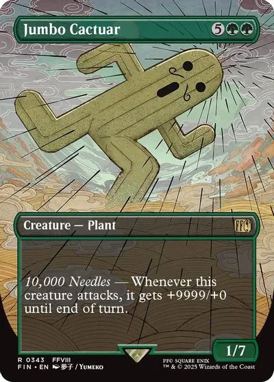 Jumbo Cactuar [Borderless Foil] #343
