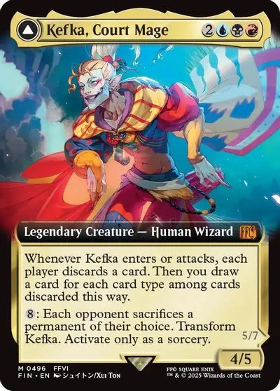 Kefka, Court Mage [Extended Art Foil] #496