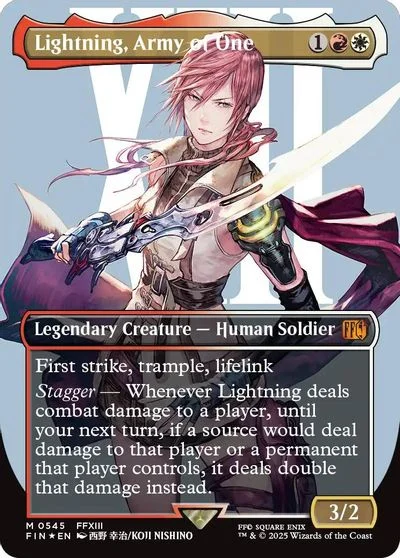 Lightning, Army of One [Borderless Surge Foil] #545